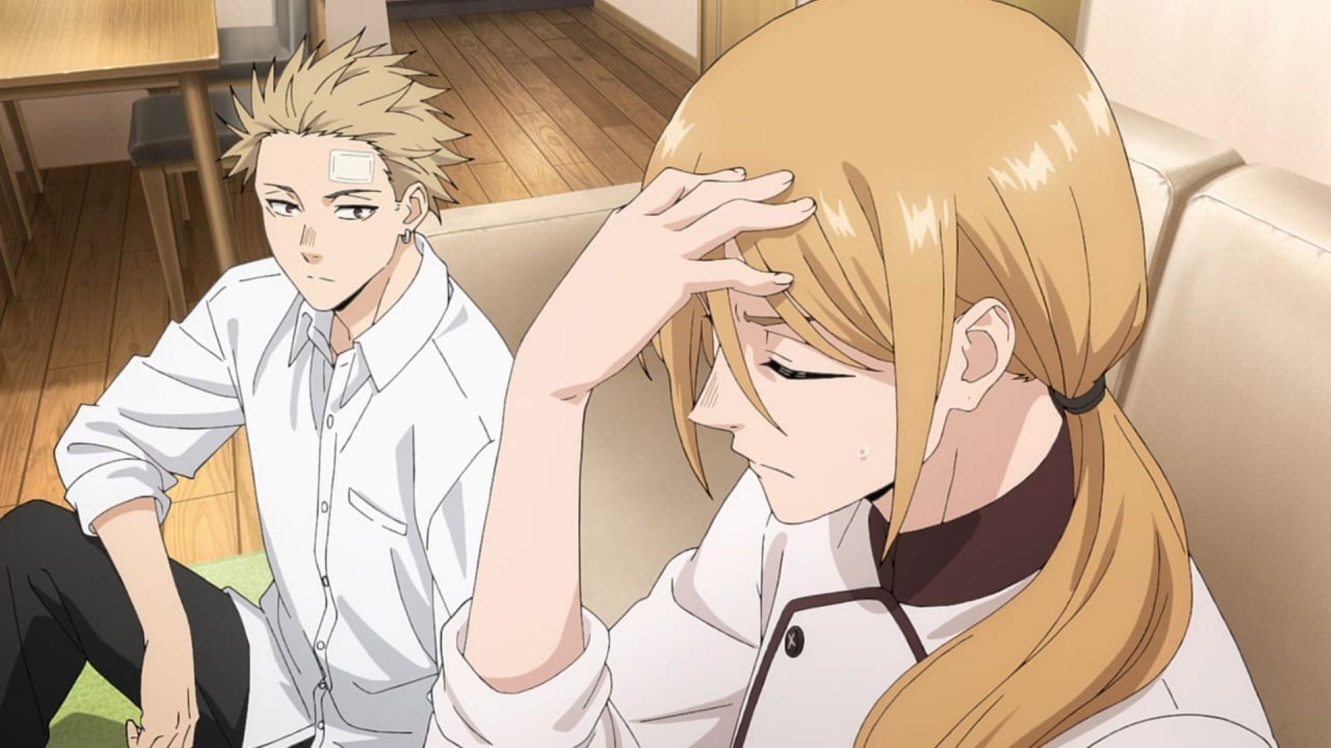 Rintaro and his mother (Image via CloverWorks)